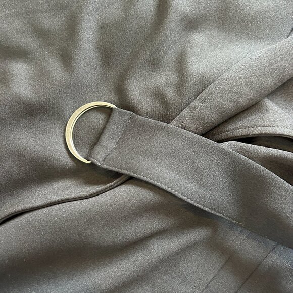 FOREVER 21 Black Trench Style Coat in Women's Medium - Picture 5 of 5